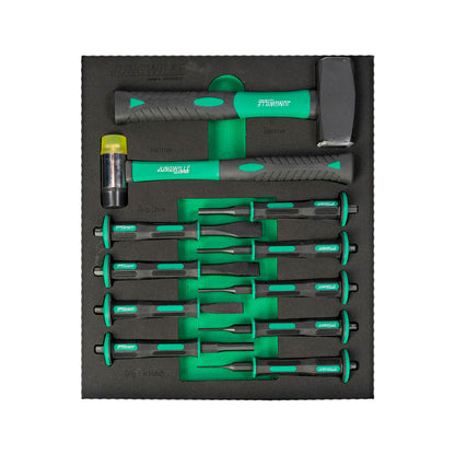 Wózek warsztatowy Jungwille Silverstone 14/11, 454 elementy - GGM Tools