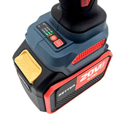 Digital control panel for mode selection and torque adjustments at the base of the RETTER handle