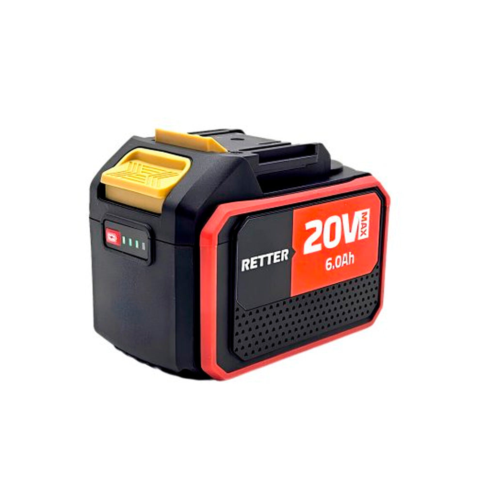 Slide-in 20V Lithium-Ion battery pack with integrated LED charge level indicator