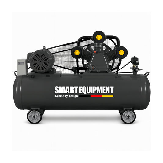 Kompresor tłokowy Smart Equipment AIR MASTER300 ze zbiornikiem 300 l widok z boku