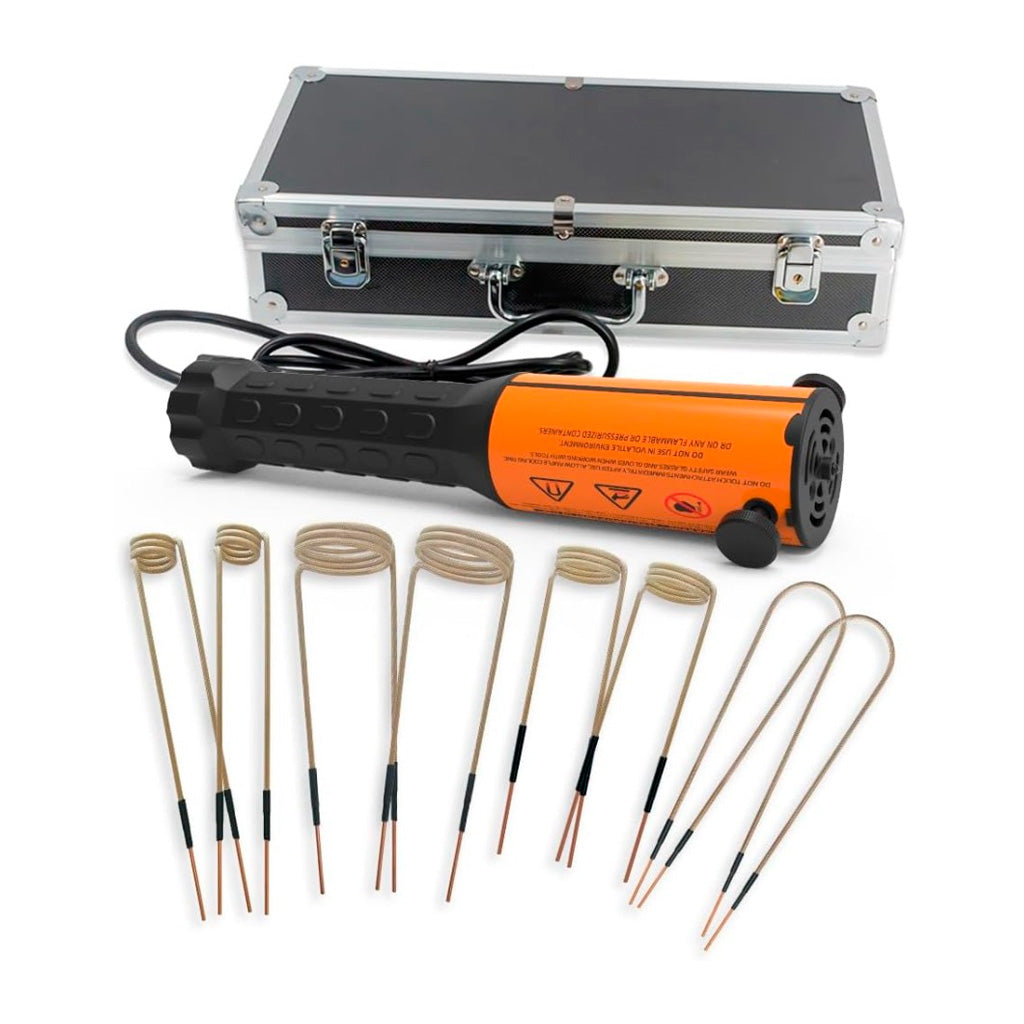 Nagrzewnica indukcyjna 1100 W – zestaw z cewkami i walizką transportową, szybkie i bezpieczne nagrzewanie metalowych elementów bez otwartego ognia