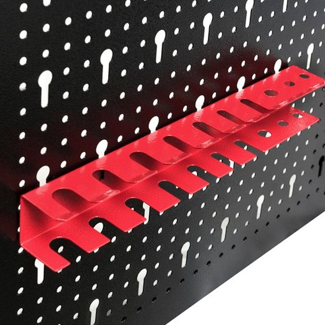 Jeu de crochets métalliques simples de différentes longueurs pour panneau perforé