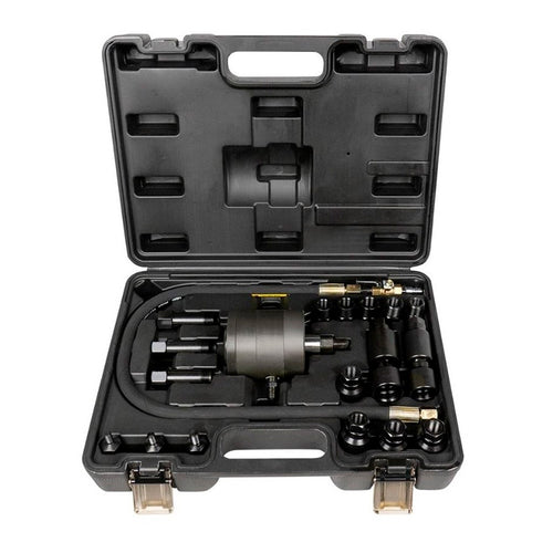 Smart Equipment 21-piece pneumatic injector puller set in carrying case with adapters for Bosch, Delphi, Denso, Siemens
