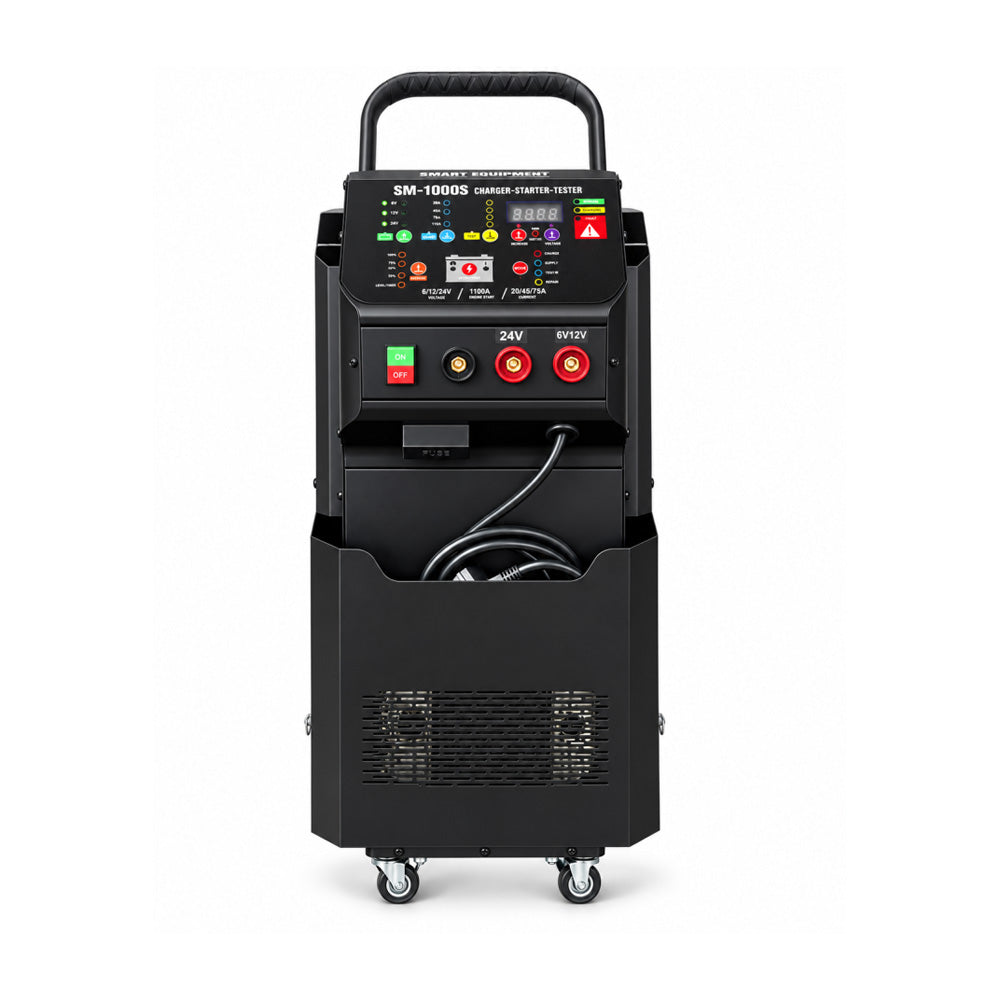 Prostownik z rozruchem Smart Equipment SM-1000S widok od przodu