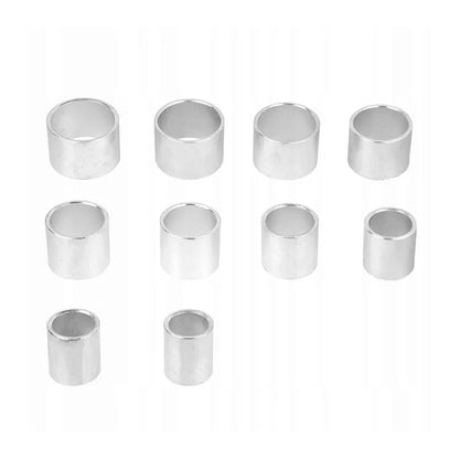 Tuleje metalowe zestawu ściągacza tulei wahacza – różne średnice do pracy z tulejami i łożyskami zawieszenia