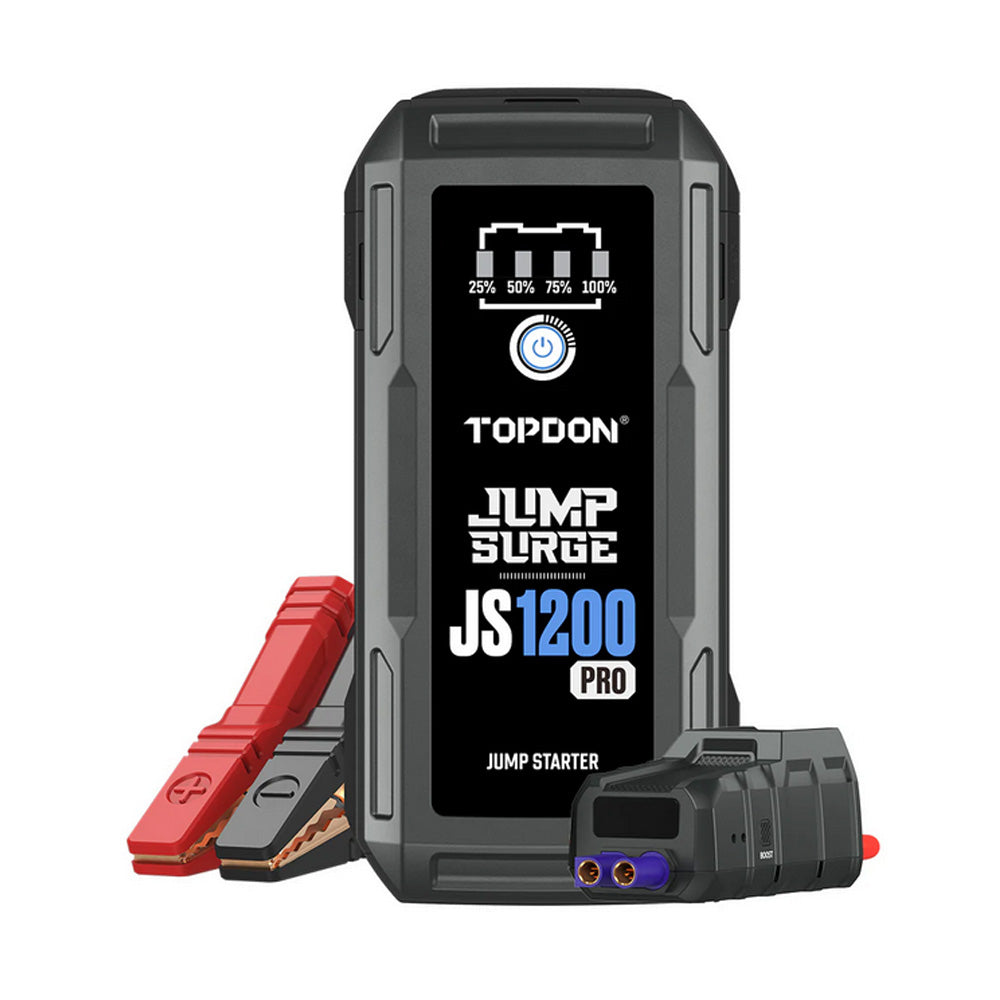 Urządzenie rozruchowe booster TOPDON JS1200Pro z kablami i złączką