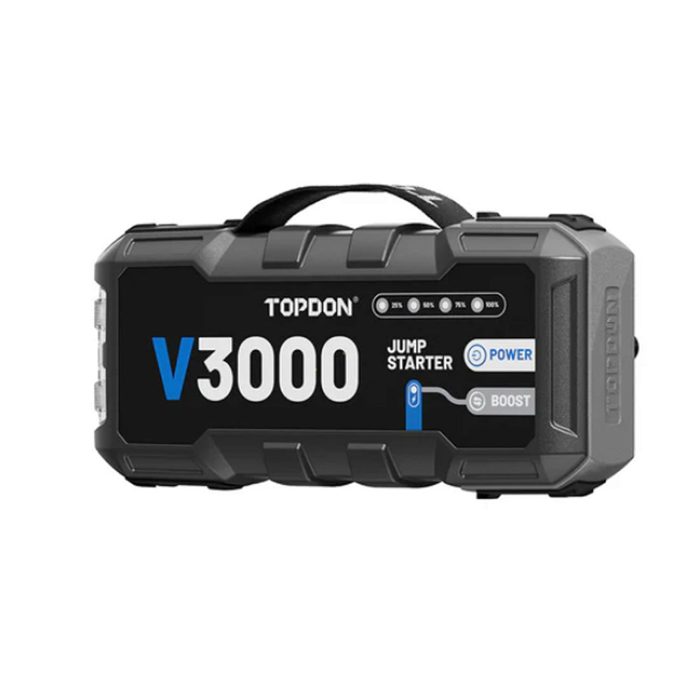 Urządzenie rozruchowe booster TOPDON V3000 z uchwytem.