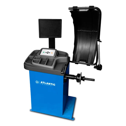 Profesjonalna wyważarka do kół ATLANTIC TECHNIK ATB-500 z hamulcem elektromagnetycznym i systemem laserowym – sprzęt warsztatowy GGM Tools