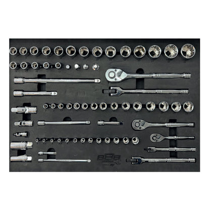 Zestaw nasadek i akcesoriow SP Tools 888 Series T850002 68 elementow we wkladzie EVA.