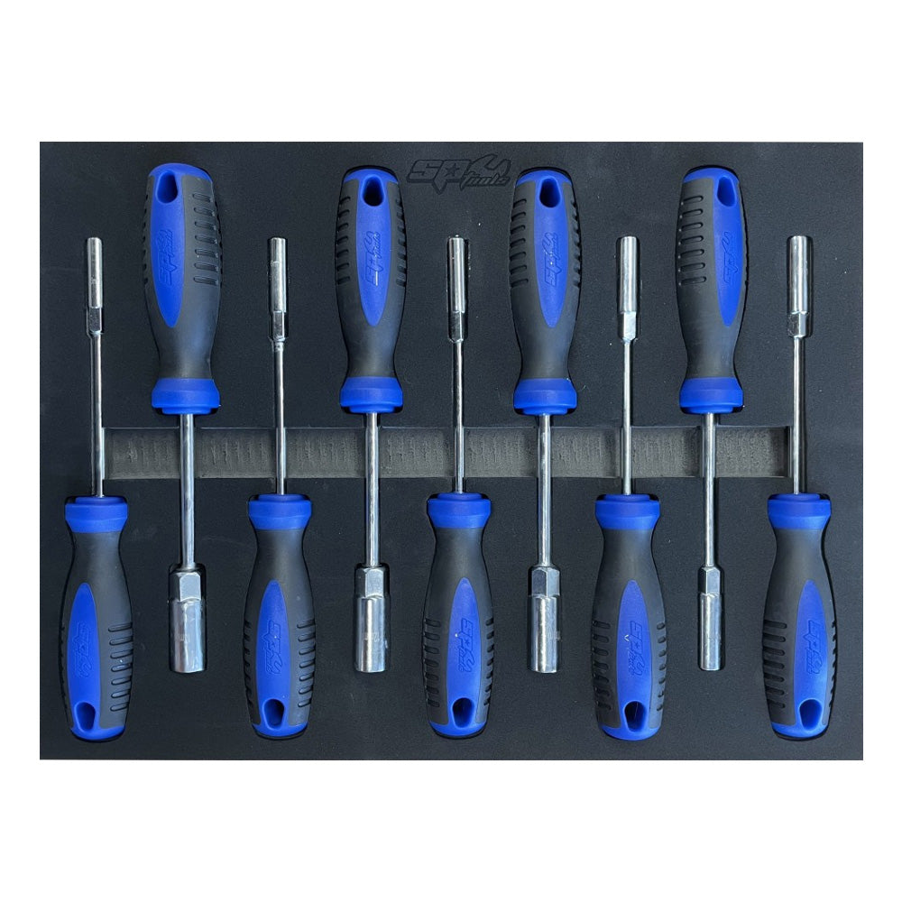 Zestaw wkretakow nasadowych SP Tools SP00660 9 elementow we wkladzie EVA.