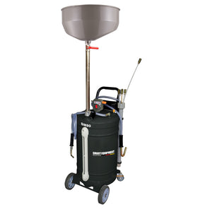Zlewarko-wysysarka do oleju Smart Equipment Evolution SM 80 o pojemności 80l z misą zlewczą.